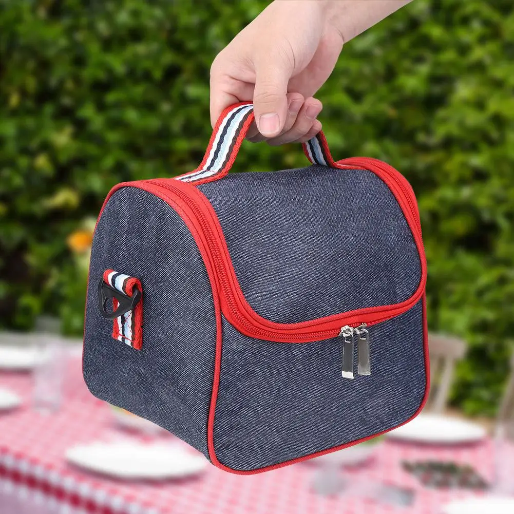 Домашний портативный Термоизолированный охладитель Ланч бокс Bento Tote для пикника