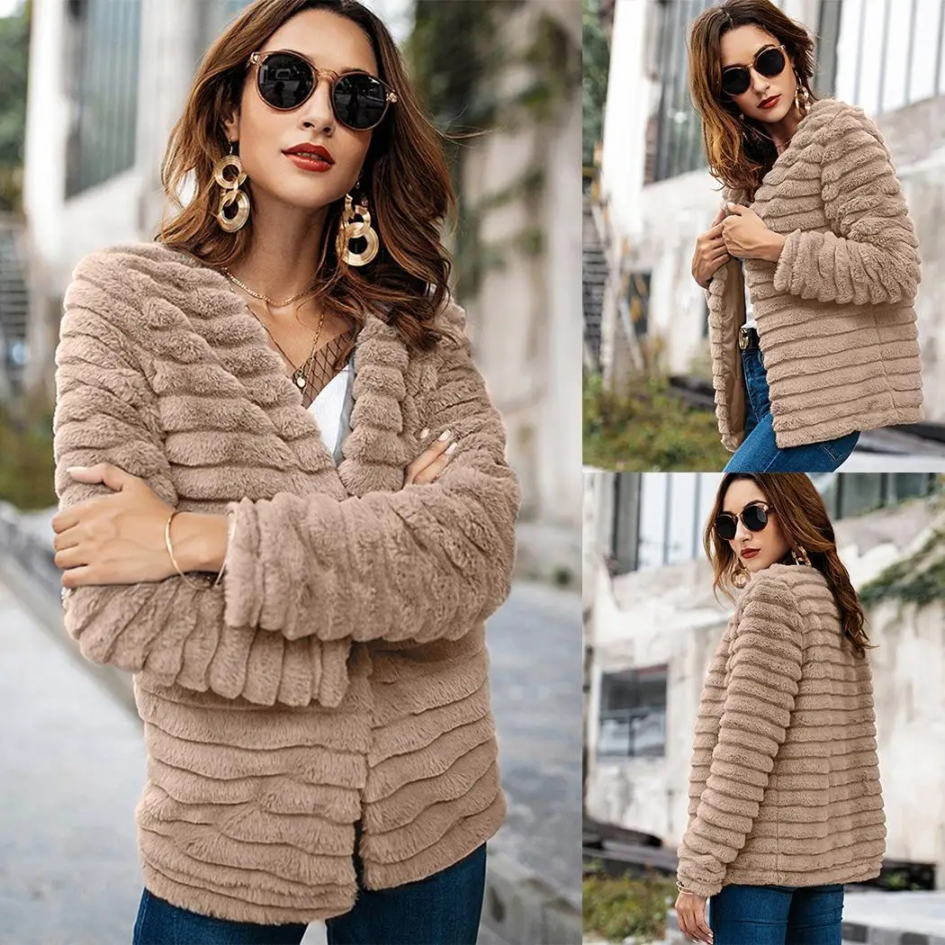 Женская Повседневная открытая шея с длинным рукавом твердая хаки серая зимняя