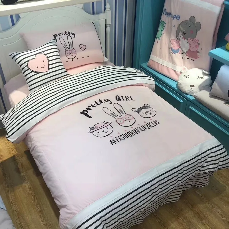 Новый саржа простой хлопок четыре 1 предмет лист одеяло домашний текстиль