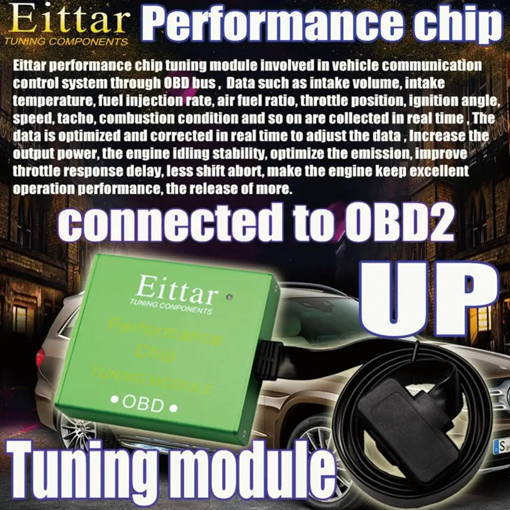 EITTAR OBD2 OBDII performance chip tuning module excellent for Volvo V40 Cross Country(V40 Country) 2013+ |