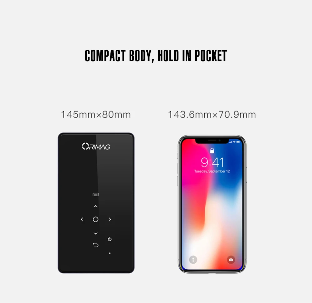 P8 DLP смарт проектор Android 7 1 ГБ ОЗУ 8 Гб ПЗУ мини портативный поддержка WIFI HDMI Bluetooth TFUSB