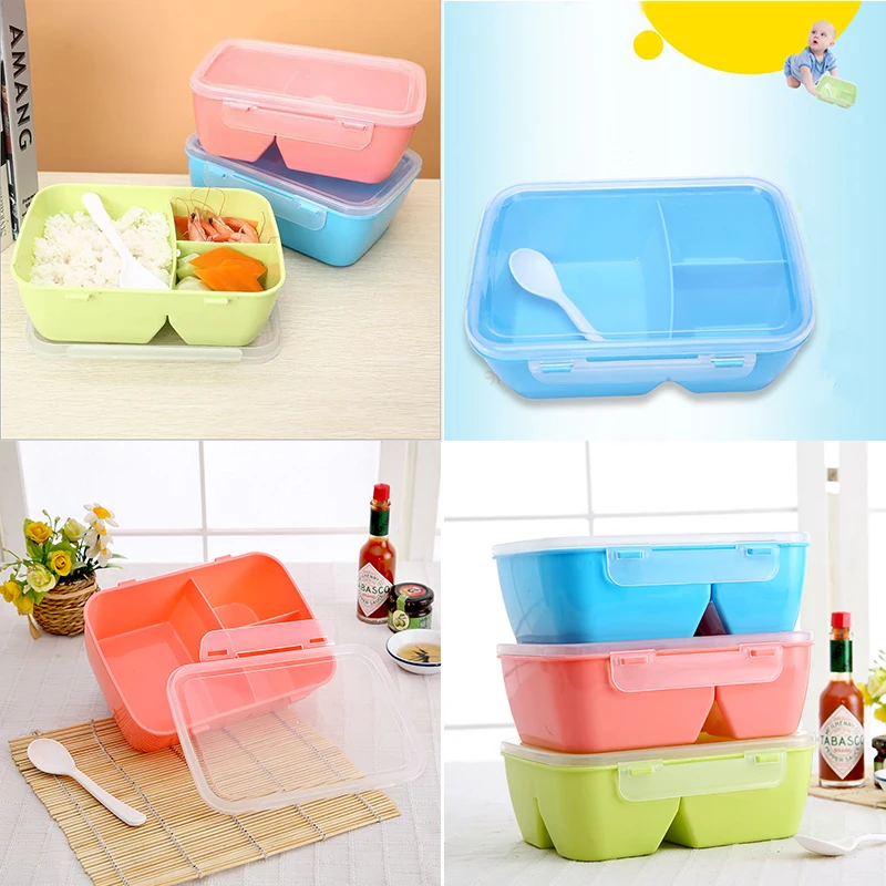 Портативный Ланч-бокс Bento 3 цветов коробка для хранения пикника микроволновой