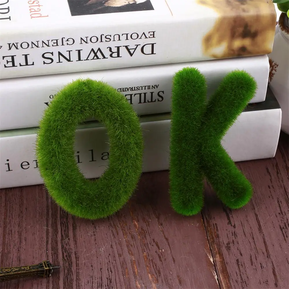 Искусственный газон буквы предметы интерьера 26 слов алфавит Свадебный декор