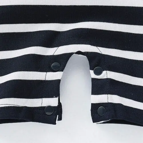 Emmababy Little Gentlemen Newborn Kids Baby Boy Costume Romper Short Sleeve Striped Bow Tie wedding Party Jumpsuit Playsuit |