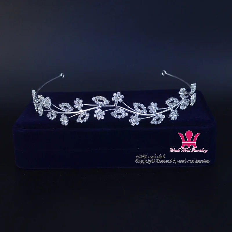 Тиары и короны для невесты свадебные аксессуары волос с цветами в стиле