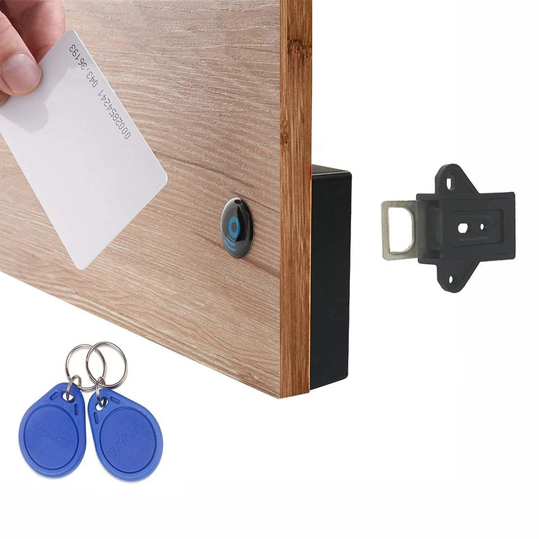 Черный Невидимый Rfid бесплатно открыть Интеллектуальный индукционный шкаф замок