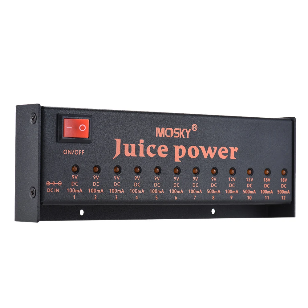 MOSKY JUICE силовая Гитара педаль эффектов блок питания 12 изолированных выходов