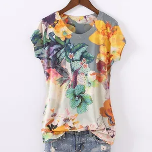 Модная популярная футболка с коротким рукавом и принтом сверления, женские облегающие топы с круглым вырезом, летняя футболка 2022, женская футболка