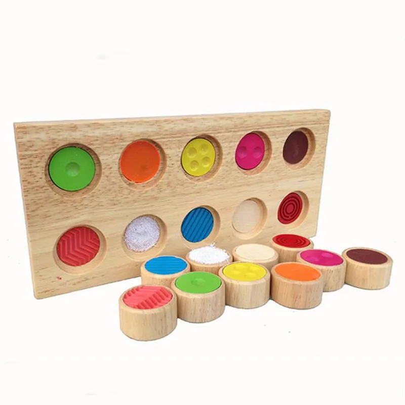Montessori Wood Puzzle Toys Memory Training Touchpad Baby Cognitive Color Early Teaching Children's Educational | Игрушки и хобби