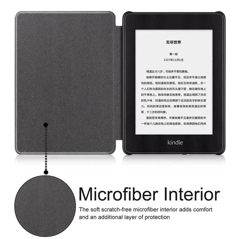 Магнитный чехол BOZHUORUI для Amazon Kindle Paperwhite 4 10-го поколения электронных книг с