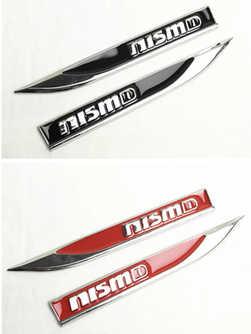 2 шт. автомобильные наклейки значок на крыло Nismo Эмблемы металлические боковые