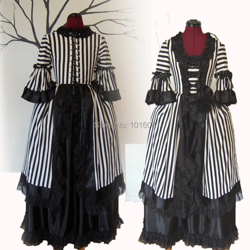 

Customer to order!Eras 2-pcs Renaissance Gothic medieval Reenactment Halloween Gothic Cosplay DRESS Colonial dresses HL-412