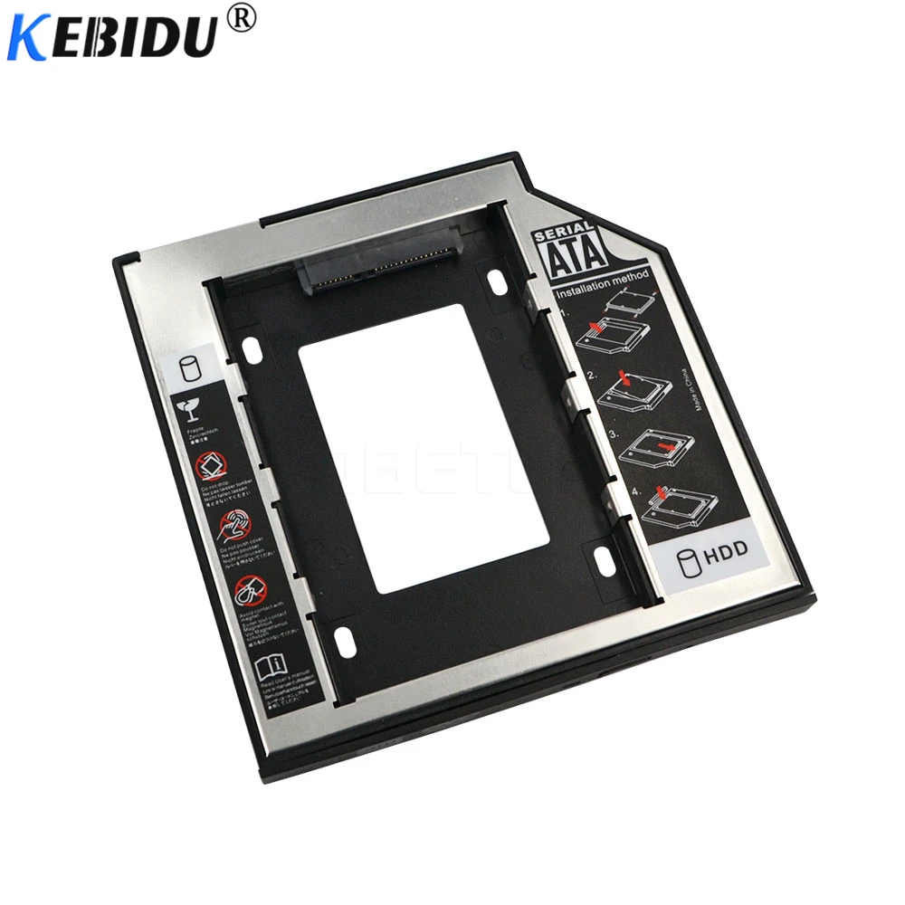 KEBIDU 9 5 мм новейший переходник SATA-SATA 2-й жесткий диск чехол для SSD ноутбука ODD Optibay