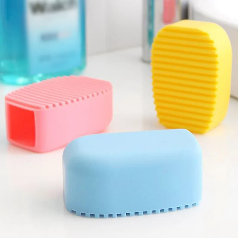 Candy Color s мини ручная силиконовая мочалка щетка произвольного цвета пластиковая