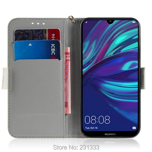 C ku для MOTO G7 PLAY Power PLUS 3D Блестящий чехол кошелек с мультяшным рисунком кожаный