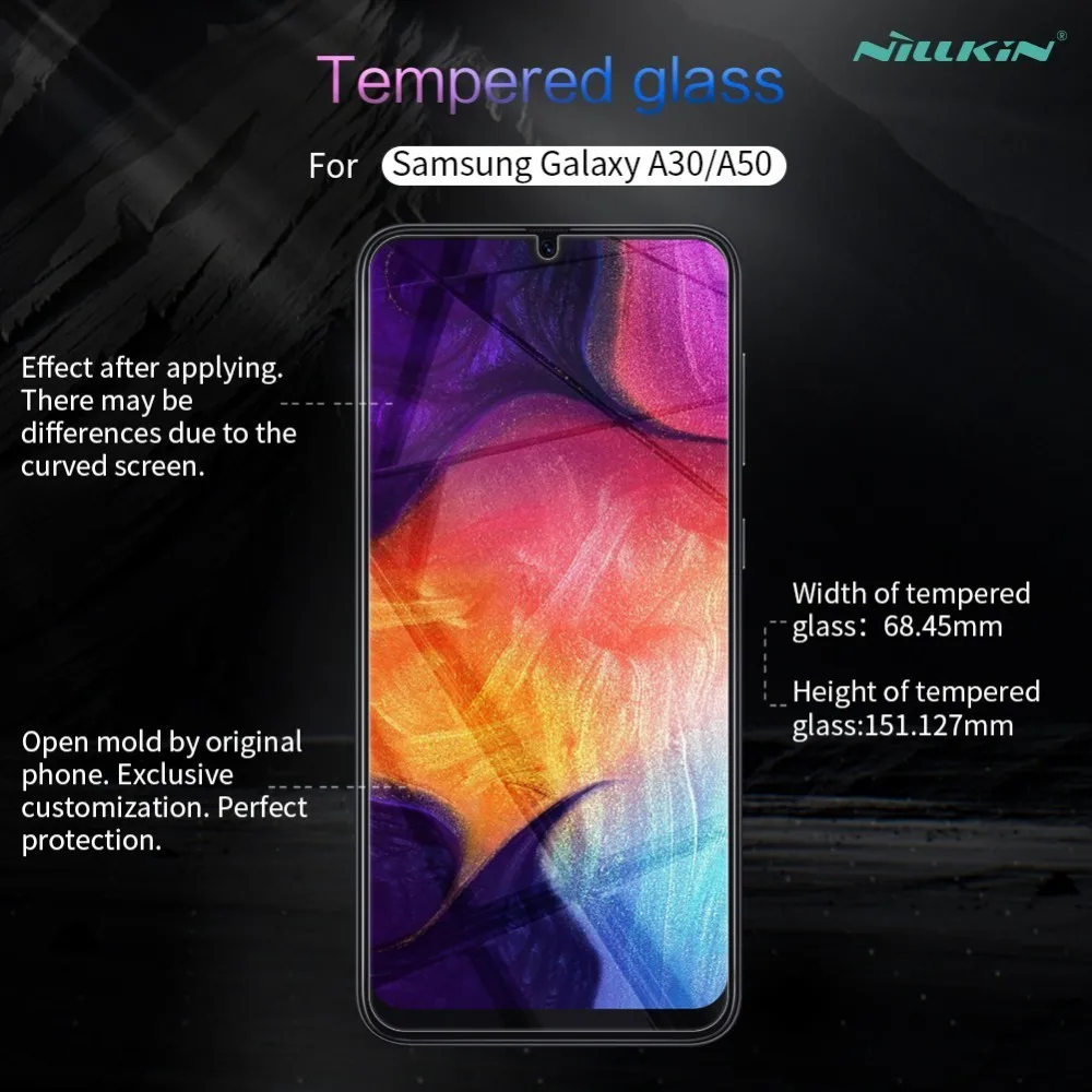 

Закаленное стекло для Samsung Galaxy A30 NILLKIN Amazing H + Pro 0,2 мм, Противоударная защита экрана для Samsung A50, A30, A20