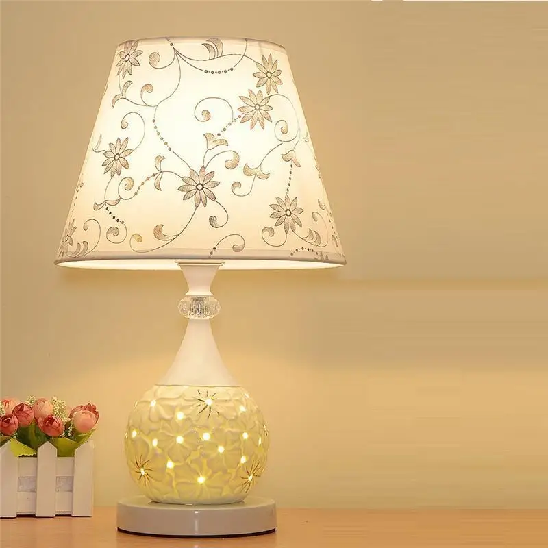 Chevet Chambre Lampe Tischlampe Mariage Европейская свадебная лампа Noche Lampara дом деко Luminaria De Mesa
