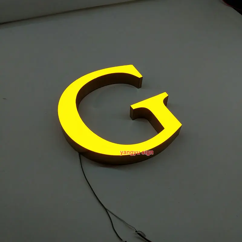 

Custom factory advertising sign epoxy resin 3D Led signs advertising