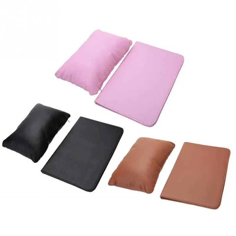 3 цвета мягкие из искусственной кожи ногтей рук подушки держатель рукоятки стенд