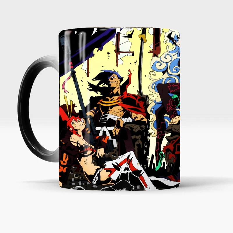 Кружки Tengen Toppa Gurren Lagann меняющие цвет кружки новые подарки Термочувствительная