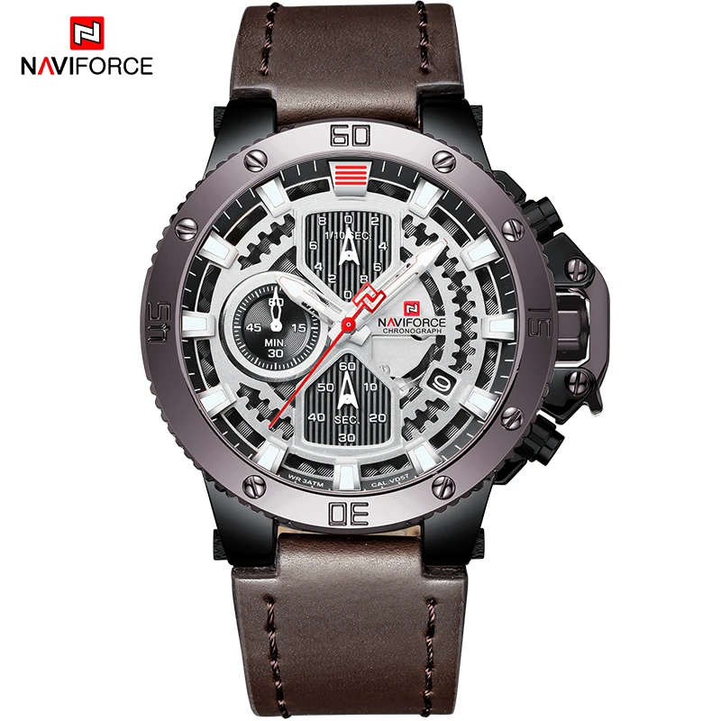NAVIFORCE Роскошные брендовые военные кварцевые наручные часы мужские модные