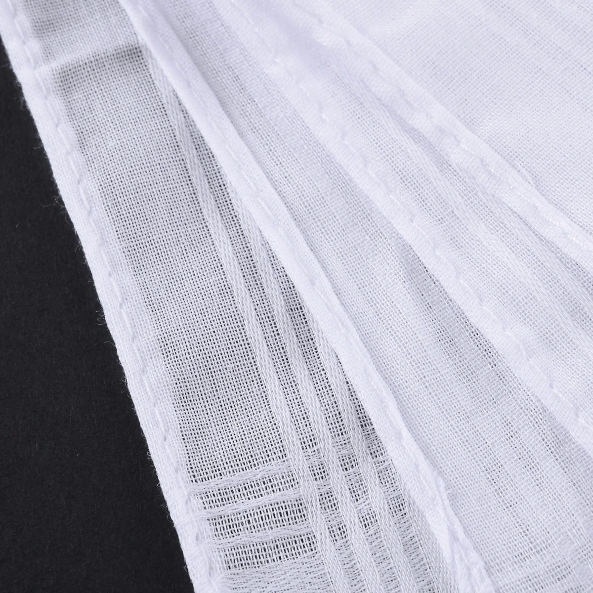 5 шт. белый карманный хлопковый однотонный носовой платок Hankie Hanky с полосой для