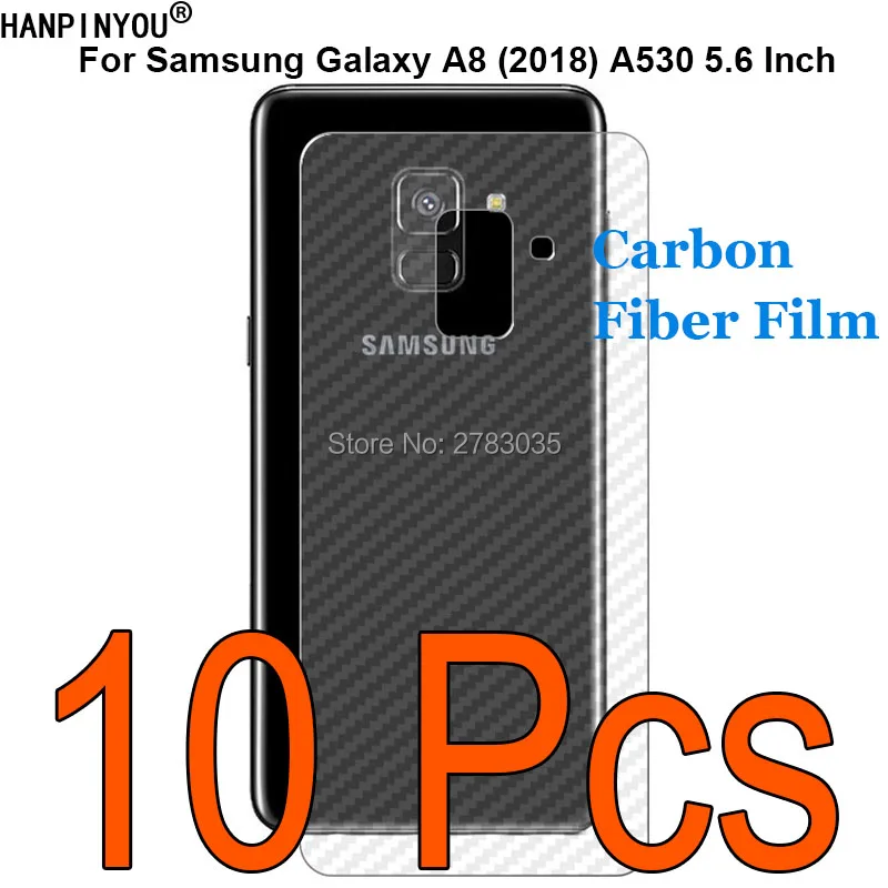 10 шт./лот для Samsung Galaxy A8 (2018) A530 5 6 дюйма прочная 3D пленка из углеродного волокна с