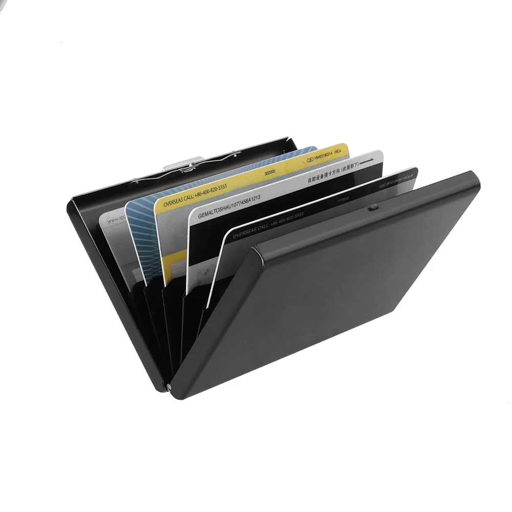 RFID Блокировка держатель кредитной карты бумажник чехол для ID из нержавеющей