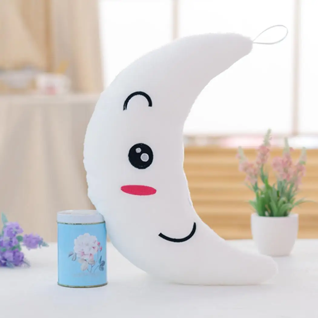 Милые светодиодная Подушка светящаяся Луна Мягкая унисекс Home Decor игрушки детей