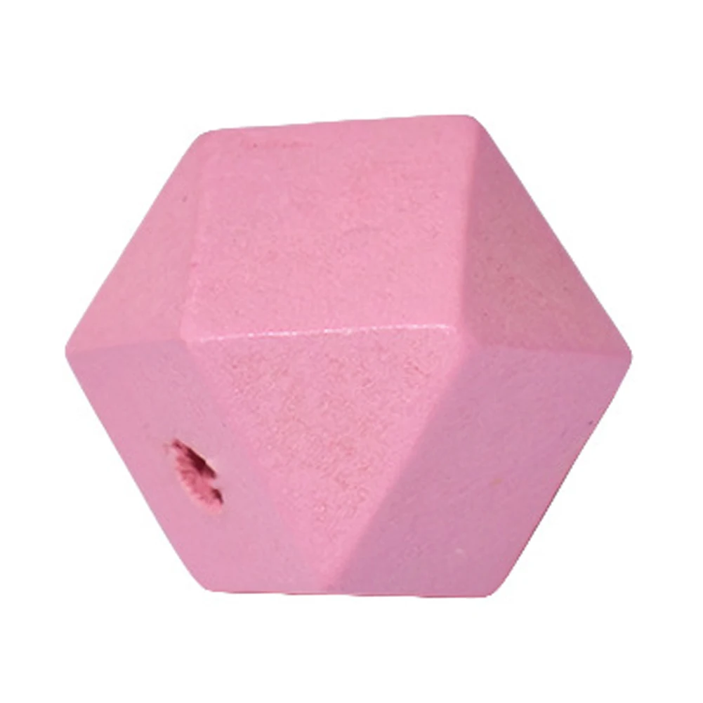 Бусины ручной работы 20 шт./компл. граненые деревянные шестигранные