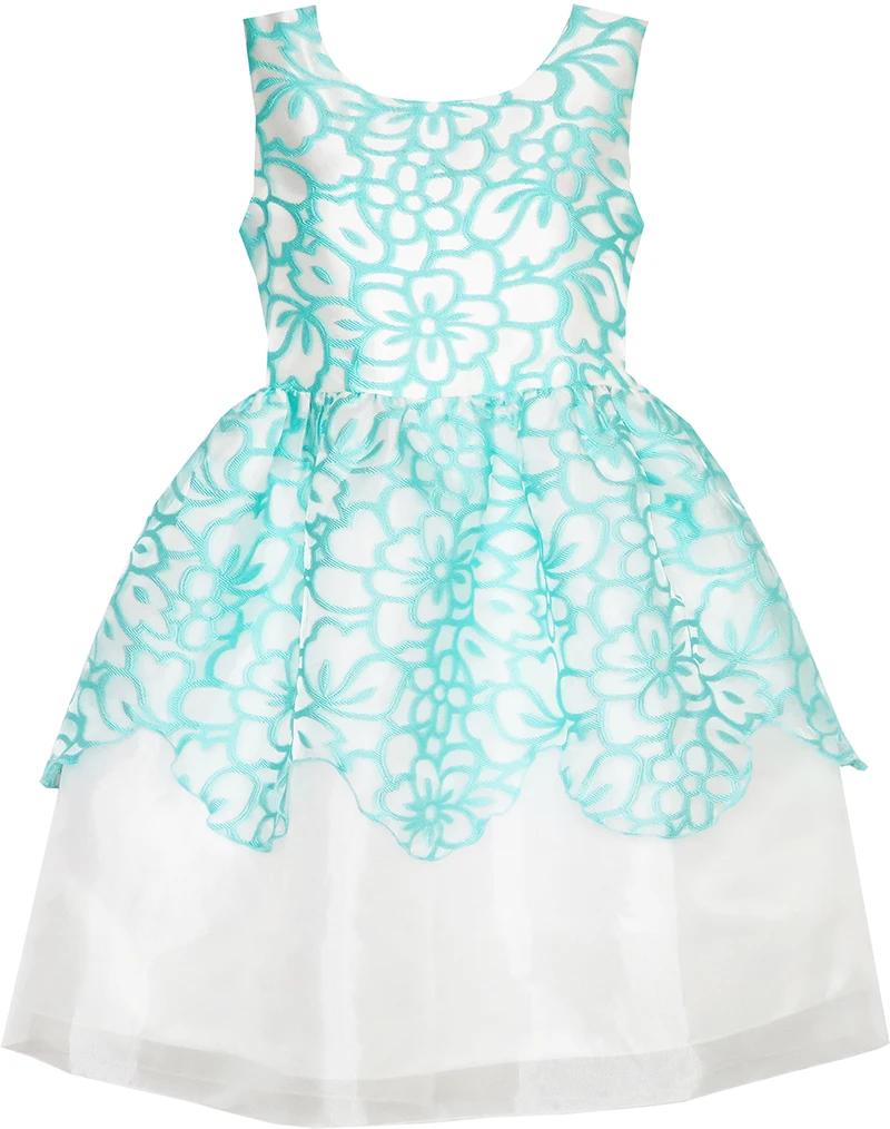 

Sunny Fashion платья для девочек новогодние костюмы Цветок Девушка Платье алый жаккард органза Тюль Свадьба Карнавальное шествие Принцесса 2020 Ле...