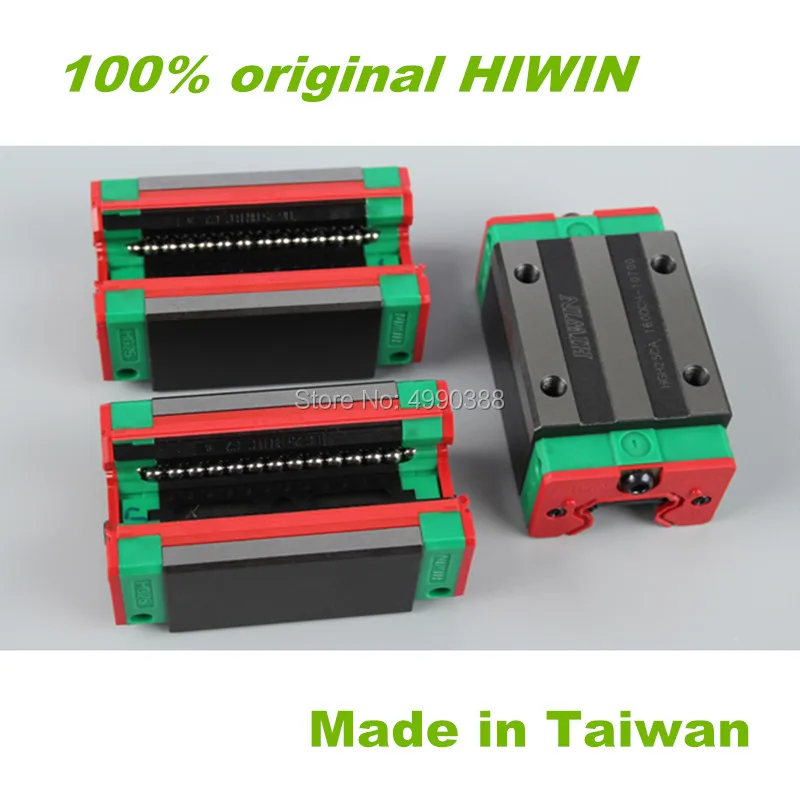 100% оригинальный Hiwin 2 шт. HGR25 квадратный линейный направляющий рельс 1000 мм + 4