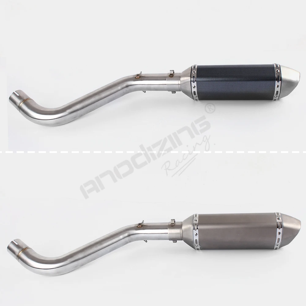 Средняя выхлопная труба мотоцикла + глушитель для Benelli 600 BJ600 BN600 слипоны|exhaust