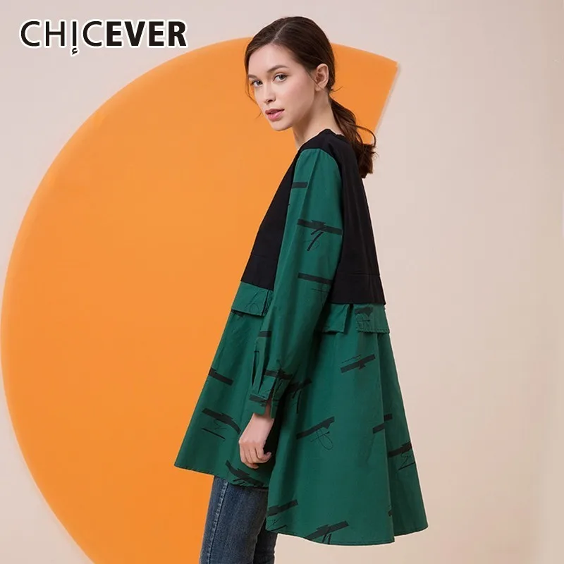 CHICEVER Летняя Повседневная Популярная цветная плиссированная женская футболка с