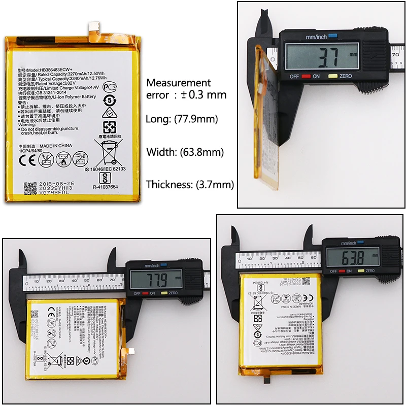 3340 мА/ч HB386483ECW + Батарея Замена для Huawei Honor 6X G9 плюс Maimang 5 MLA-AL00 MLA-AL10 смарт-телефон с