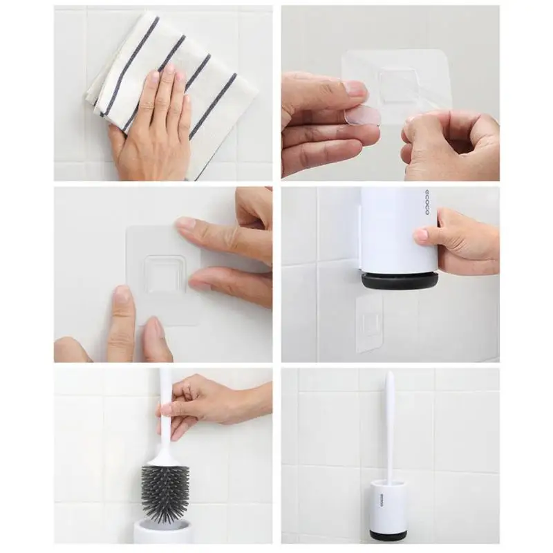 Щетка для унитаза резиновая головка держатель Для Чистки настенная домашняя