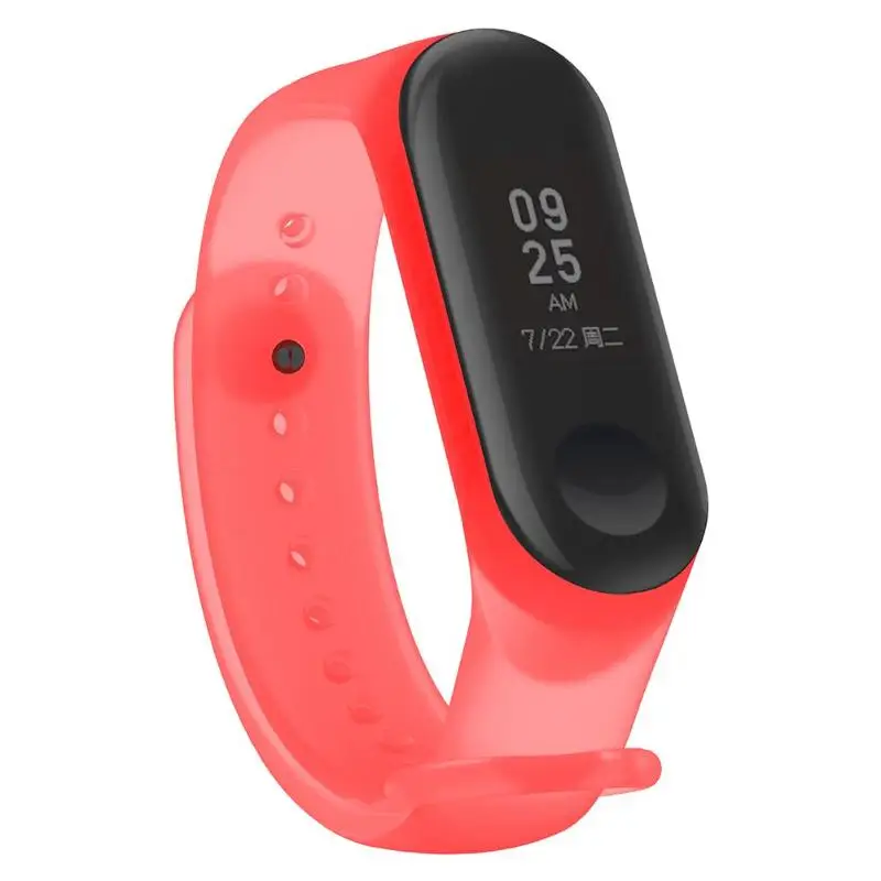 Прозрачный TPE регулируемый ремешок для наручных часов Xiaomi MI Band 3|Ремешки часов| |