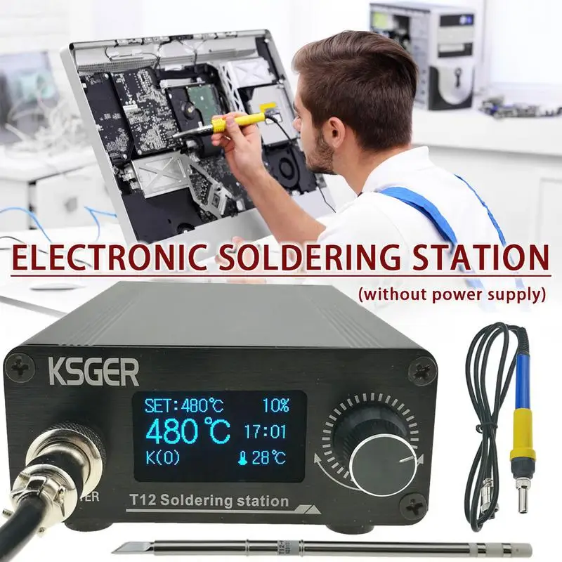 KSGER T12 V3.0 STM32 паяльная станция OLED цифровая для демонтажа железных стержней