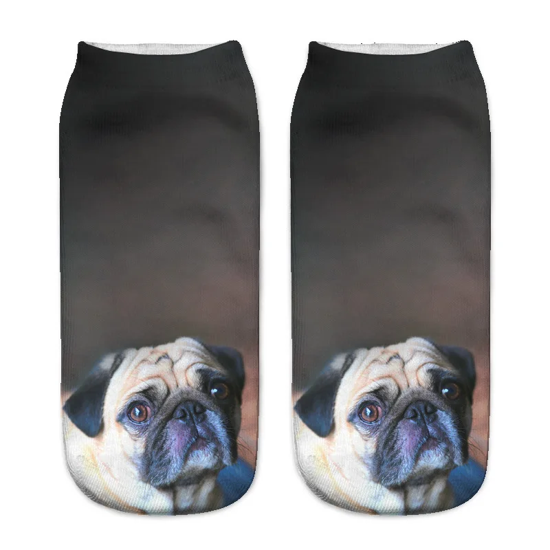 

Kawaii 3D Print Socks Women Harajuku Ankle Dog Calcetines Femme Chaussette Mujer Funny Sock Cute Short Socks