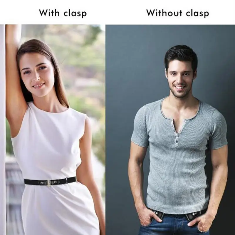 Без пряжки черный пояс для талии женщин и мужчин пряжка свободный плюс размер