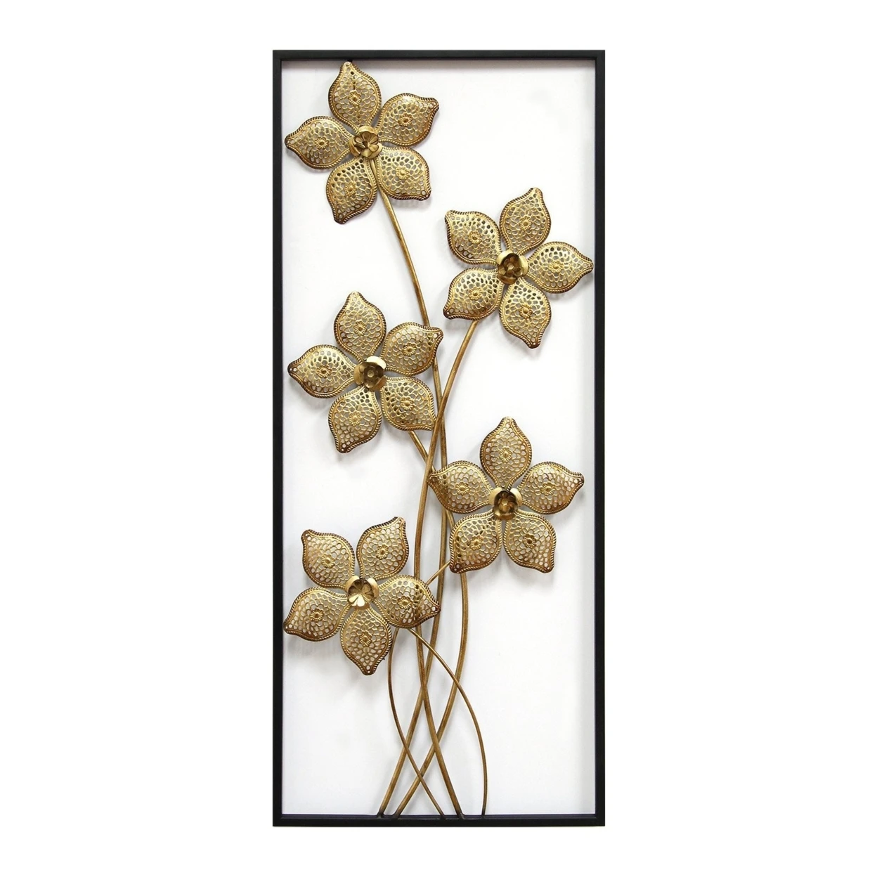 Stratton домашний декор Золотая решетка Цветочная панель|Наклейки на стену| |