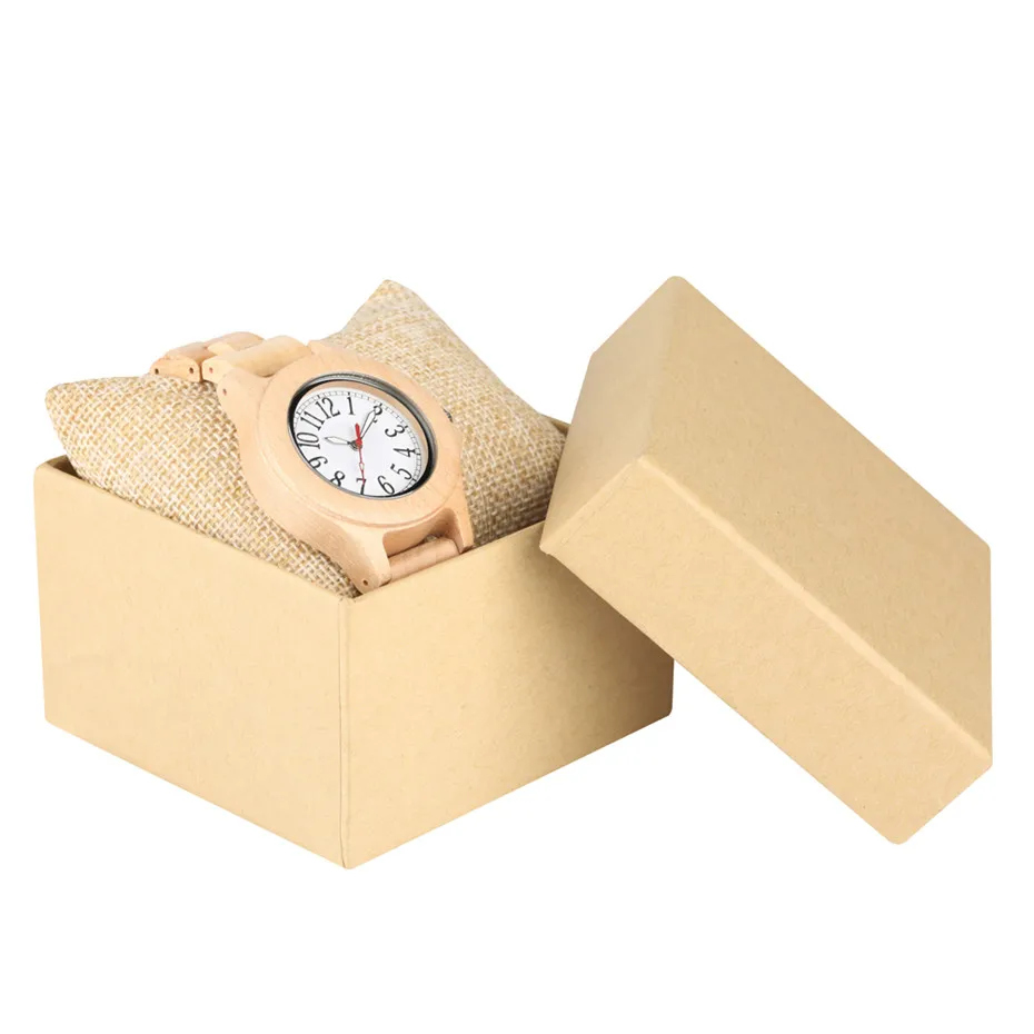 

Small Dial Bamboo Women's Bracelet Watches Nature Wooden Ladies Watch Timepieces Fashion Casual Arabic Numerals Dial Clock Gifts