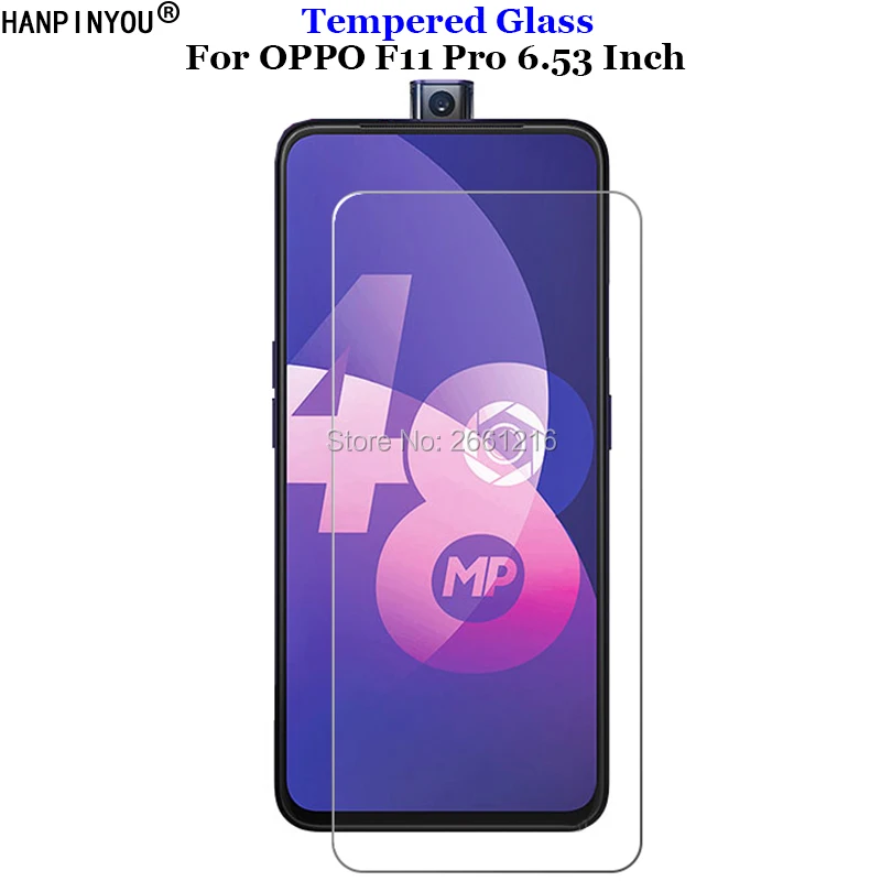 

For OPPO F 11 Pro Tempered Glass 9H 2.5D Premium Screen Protector Film For OPPO F11 Pro 6.53"