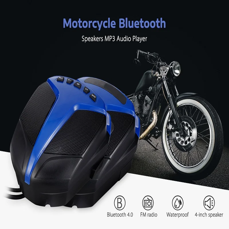 Переговорное bluetooth устройство для Динамик сабвуфер музыкальный плеер V4.0 12 V IP66 с FM