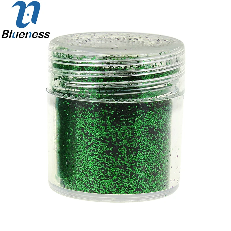 Blueness 1 коробка 10 г блестки лак для ногтей порошок поставки украшение пыль зеленый