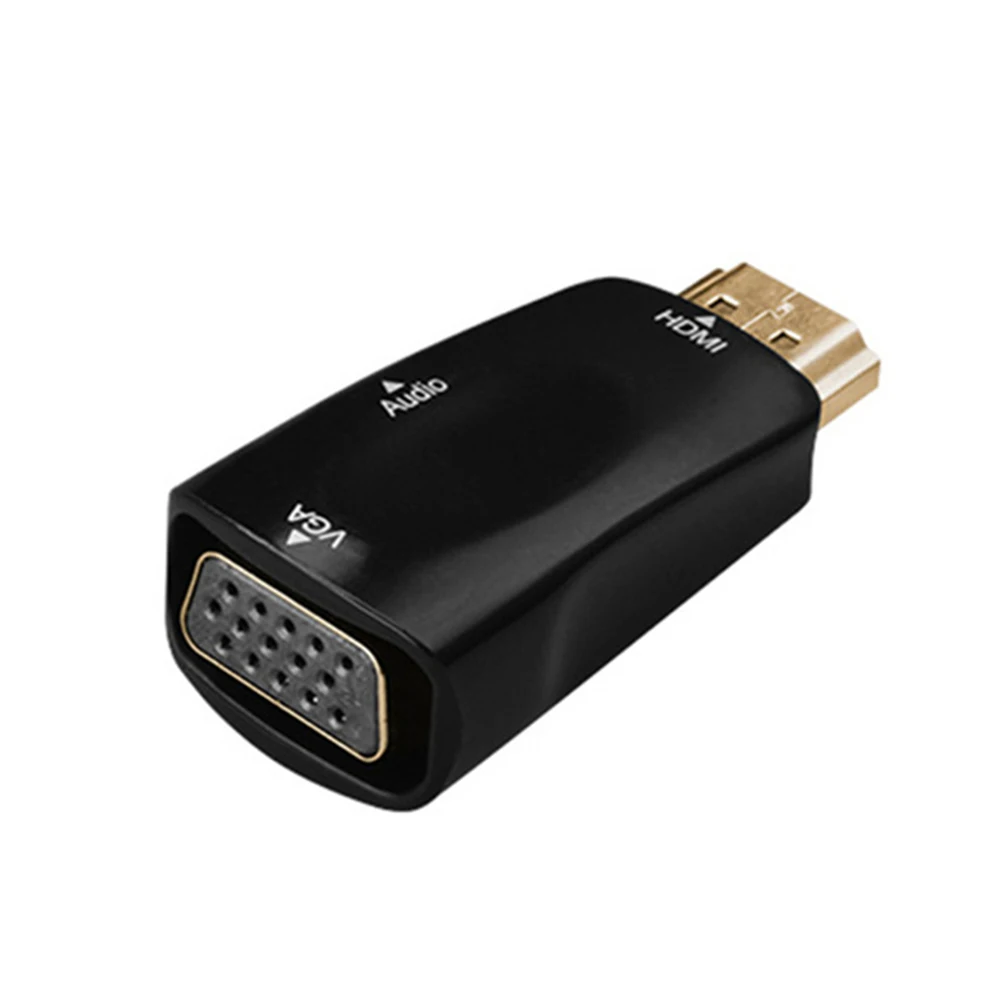 1080P HDMI к VGA Женский адаптер видео конвертер 3 5 мм аудио Выход USB передачи