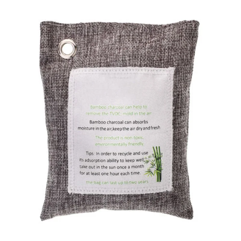 200 г фильтрация воздуха мешок Свежий активный бамбук с активированным углем