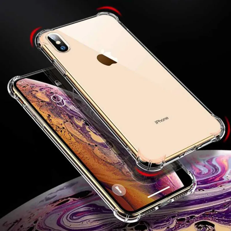 Ультратонкий прозрачный силиконовый чехол из ТПУ для iPhone XS MAX XR 6 7 6S 8 Plus |