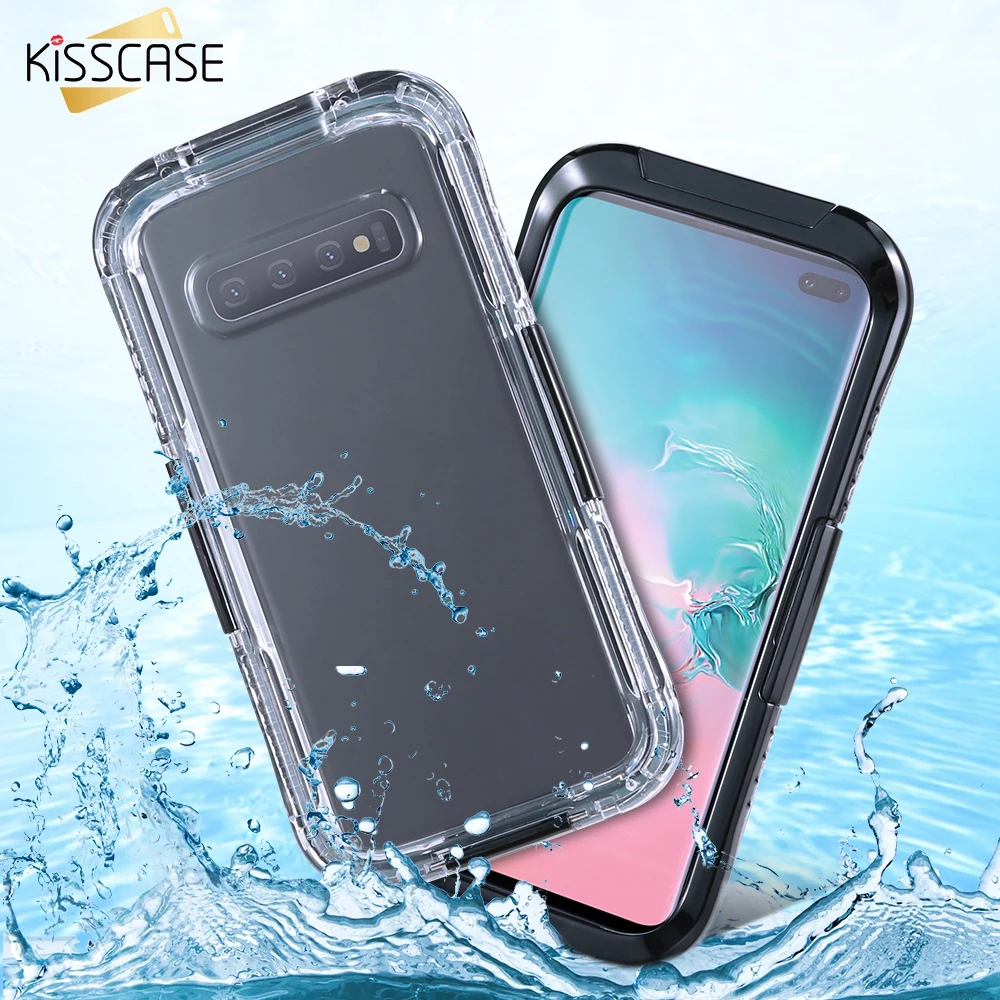 KISSCASE Waterproof Phone Case For Samsung Galaxy S10e S10 Plus Underwater Photography s10 Summer Cover funda | Мобильные телефоны