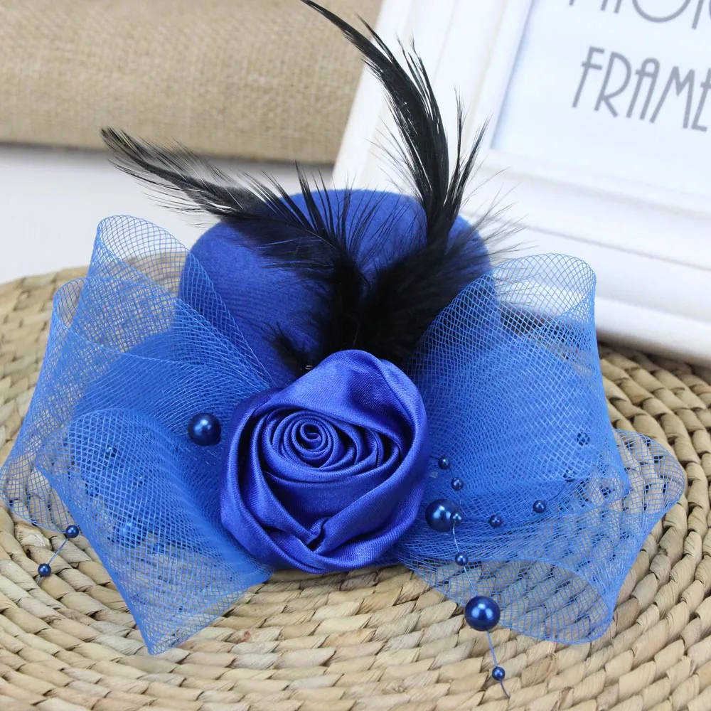 Головной убор невесты для новорожденных 2023 маленькая шляпа Шпилька волос